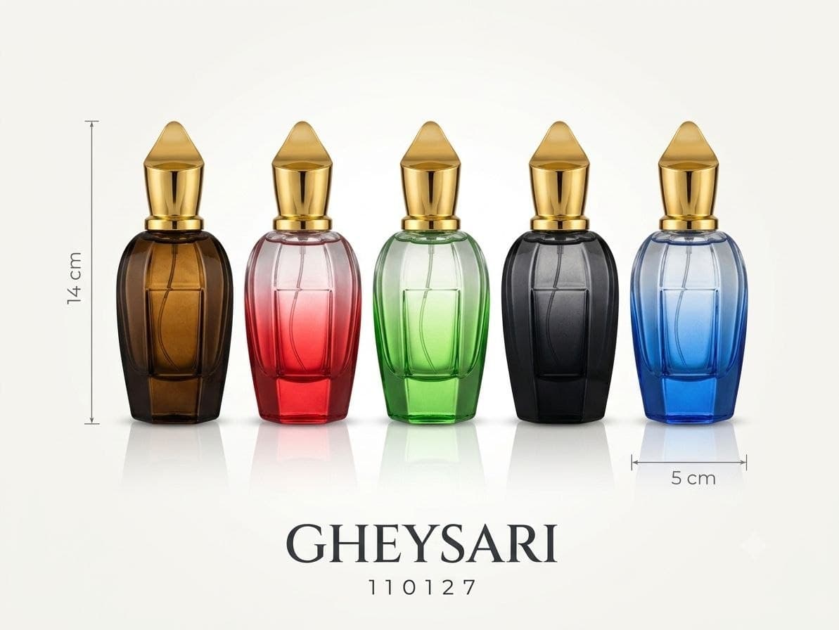 شیشه عطر زرجف رنگی 100 میل — تصویر ۲