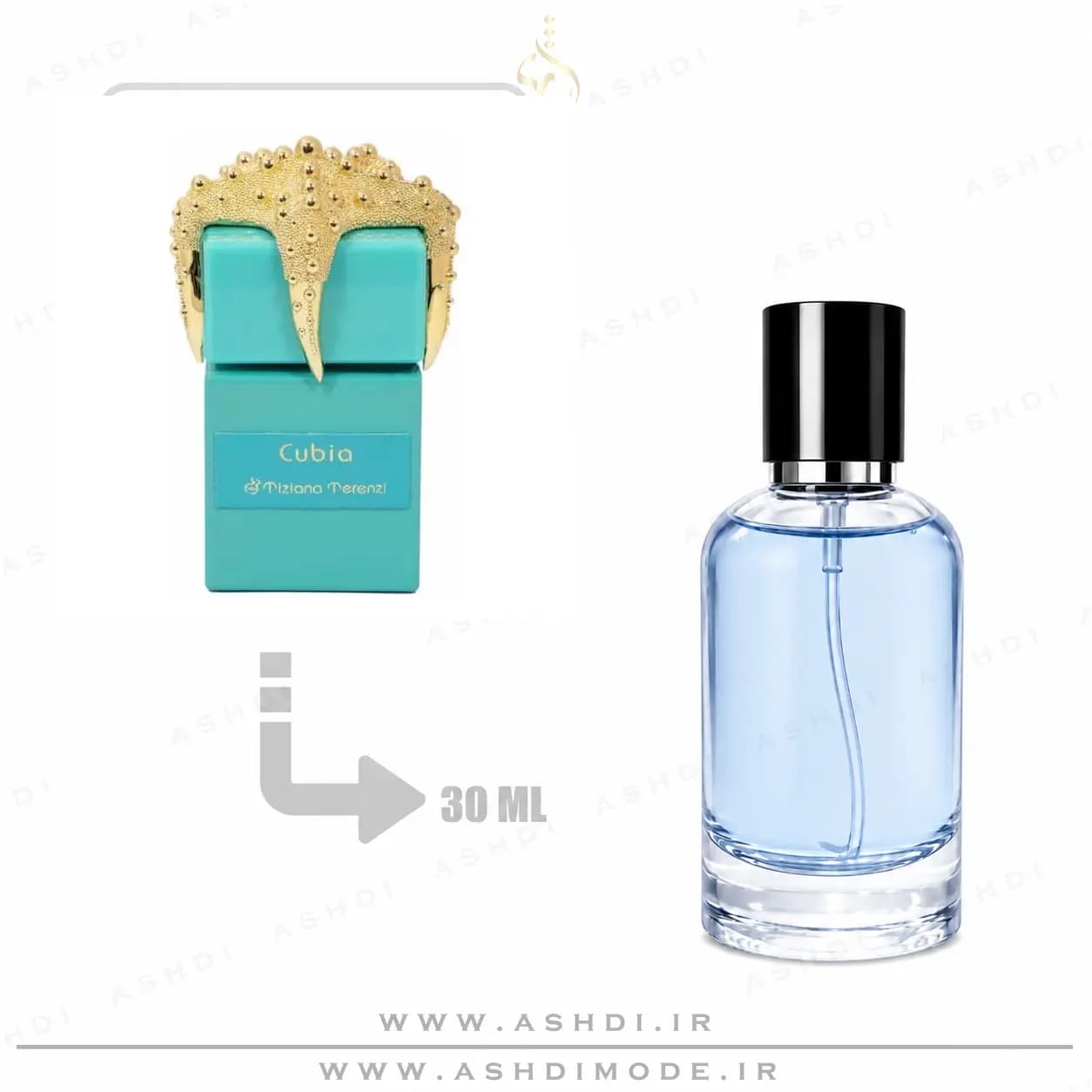 عطر ادکلن تیزیانا ترنزی کوبیا اکسترا پرفیوم 30 میل اشدی | Tiziana Terenzi Cubia 30ml Extra Parfum ASHDI