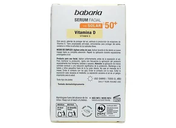 سرم ویتامین D همراه با ضدآفتاب باباریا (F-50) 30 میل — تصویر ۷