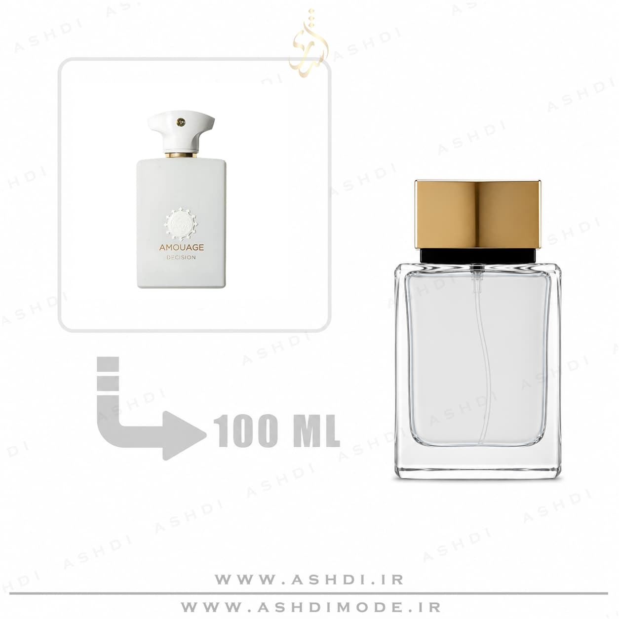 عطر ادکلن آمواج دسیژن اکسترا پرفیوم 100 میل اشدی | Amouage Decision 100ml Extra Parfum ASHDI — تصویر ۴