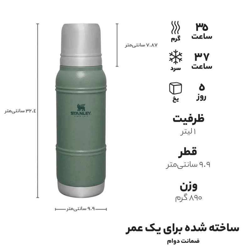 فلاسک استنلی 1 لیتری مدل Artisan — تصویر ۶
