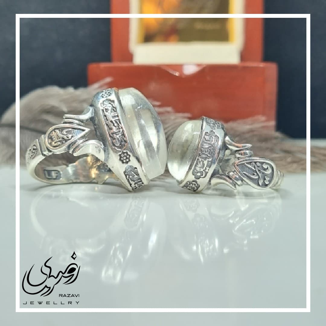 ست انگشتر آلیاژ نقره روس مردانه و زنانه در نجف اصلی — تصویر ۹