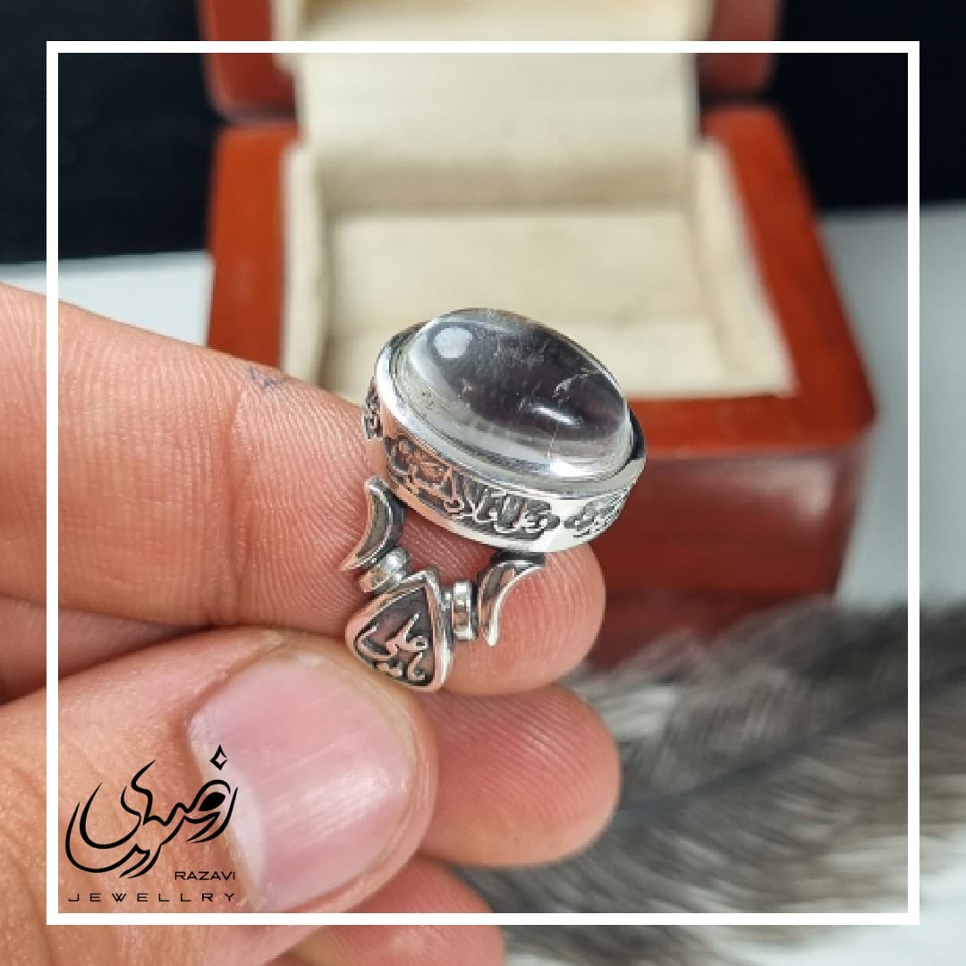 ست انگشتر آلیاژ نقره روس مردانه و زنانه در نجف اصلی — تصویر ۶