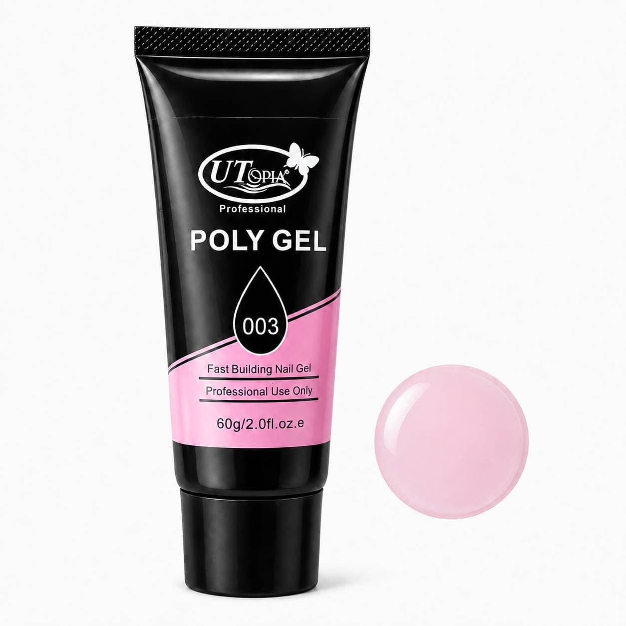 پلی ژل ناخن یوتی (UT) حجم 60 میلی لیتر رنگ صورتی(PINK) — تصویر ۲