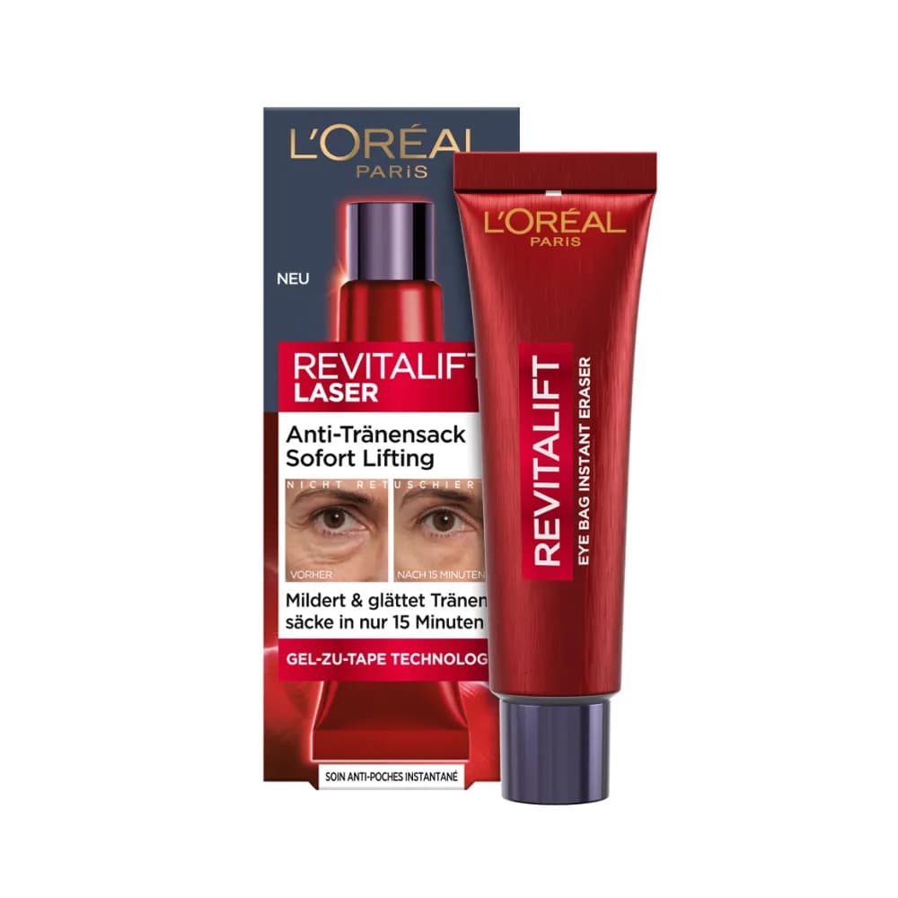 کرم دور چشم ضد پف فوری رویتالیفت لیزر لورال Revitalift Laser Eye Bag Instant Eraser اورجینال — تصویر ۳