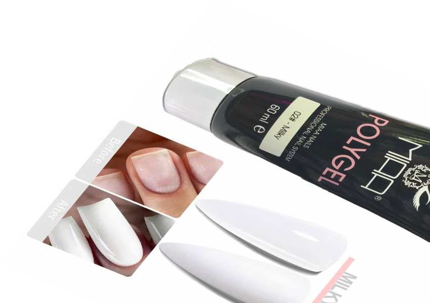 پلی ژل ۶۰ میل میا (Mia Poly Gel 60ml) رنگ MILKY — تصویر ۲