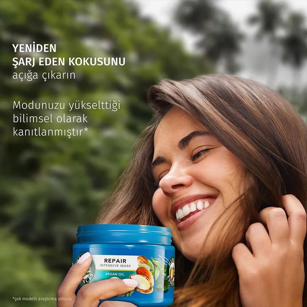 ماسک مو آرگان هربال اسنس Herbal Essences حاوی روغن آرگان و عصارههای گیاهی، 300 میلیلیتر اورجینال — تصویر ۳