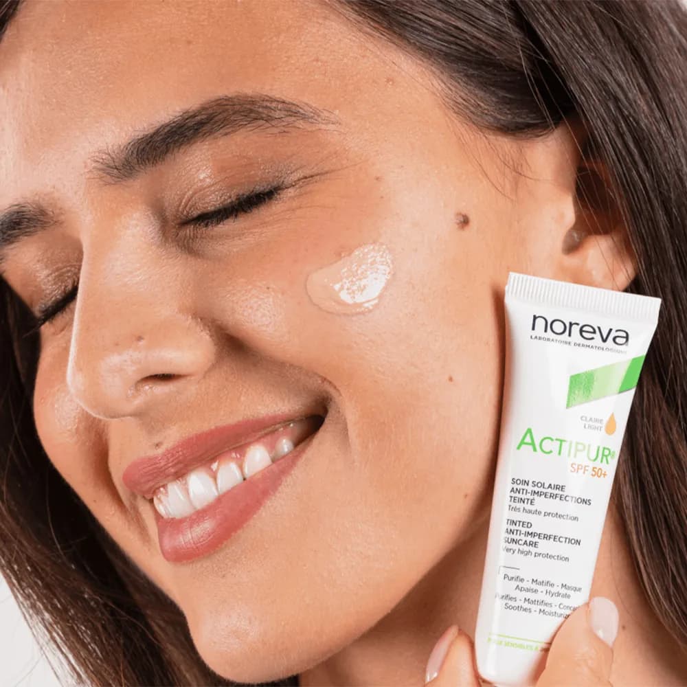 کرم ضد آفتاب نوروا Noreva مدل رنگی لایت اکتی پور Actipur اورجینال — تصویر ۲