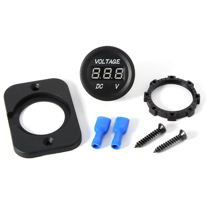 ولت متر DC پنلی 5 تا 48 ولت مناسب خودرو رنگ سبز — تصویر ۴