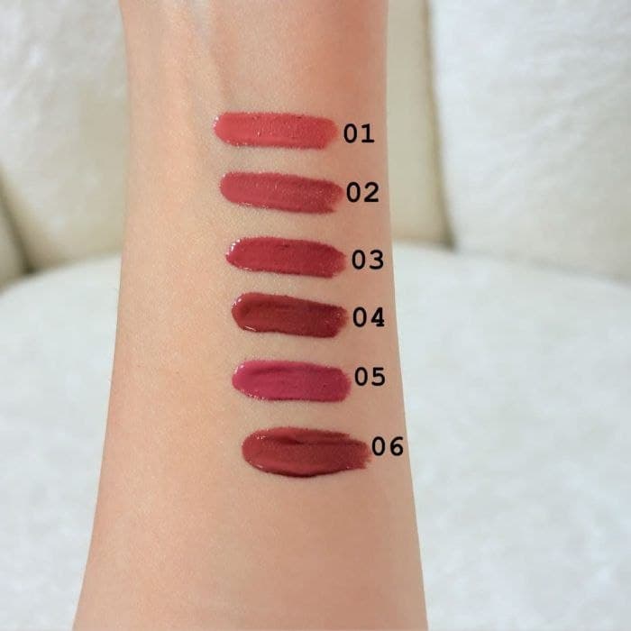 رژلب مایع مات کارمندی رنگ بندی نود پاییزی ماندگاری بالا رژ مایع گوشتی kiss beauty — تصویر ۲