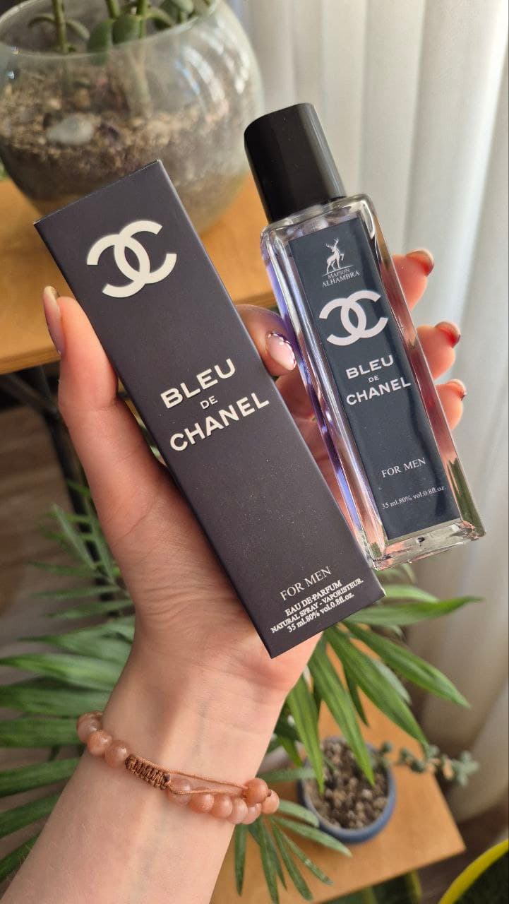 عطر ادکلن شنل بلو الحمبرا ادکلن بلو شنل ادو پرفیوم مردانه ۳۵ میل — تصویر ۲
