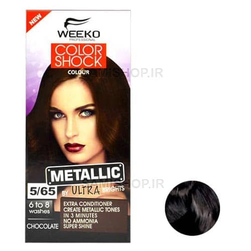 کیت رنگ موی فانتزی ویکو Color Shock ، شماره 5/65 شکلاتی — تصویر ۲