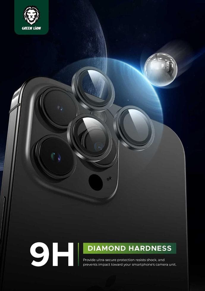 گلس لنز دوربین گرین لاین برای اپل Iphone 15promax مدل HD plus — تصویر ۱۲