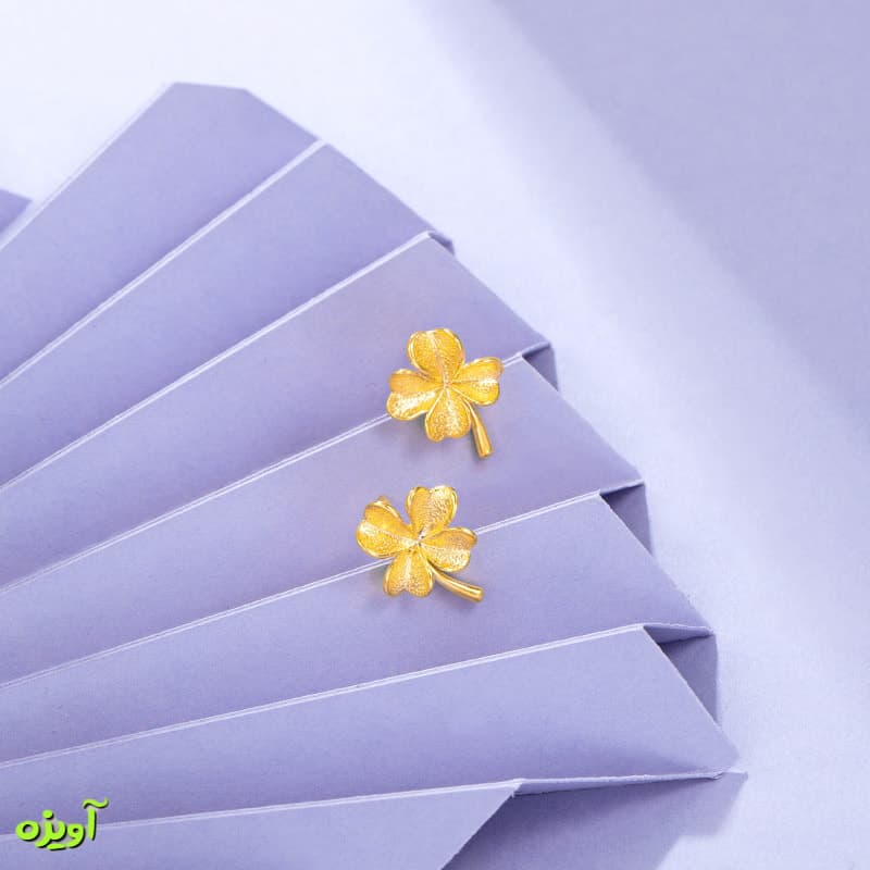 گوشواره برگی ژوپینگ کد 11004 — تصویر ۷