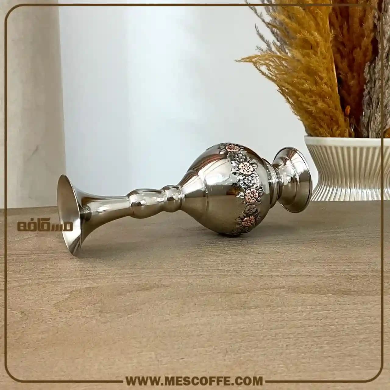 گلدان مسی جدید(مدل گلبرگ الماستراش/کد1928) — تصویر ۲
