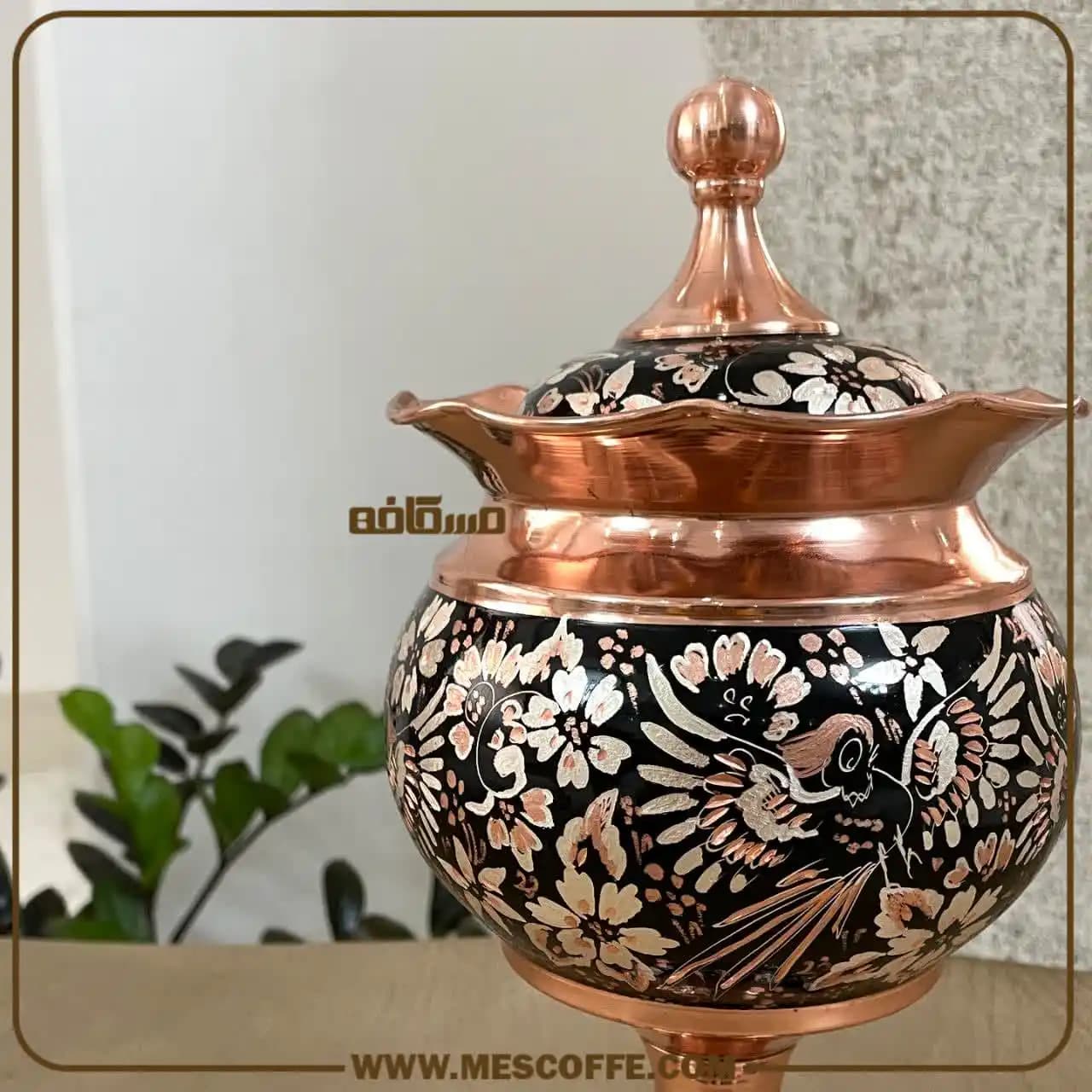 شکلات خوری مسی نقره کوب زنجان(کد2039) — تصویر ۶