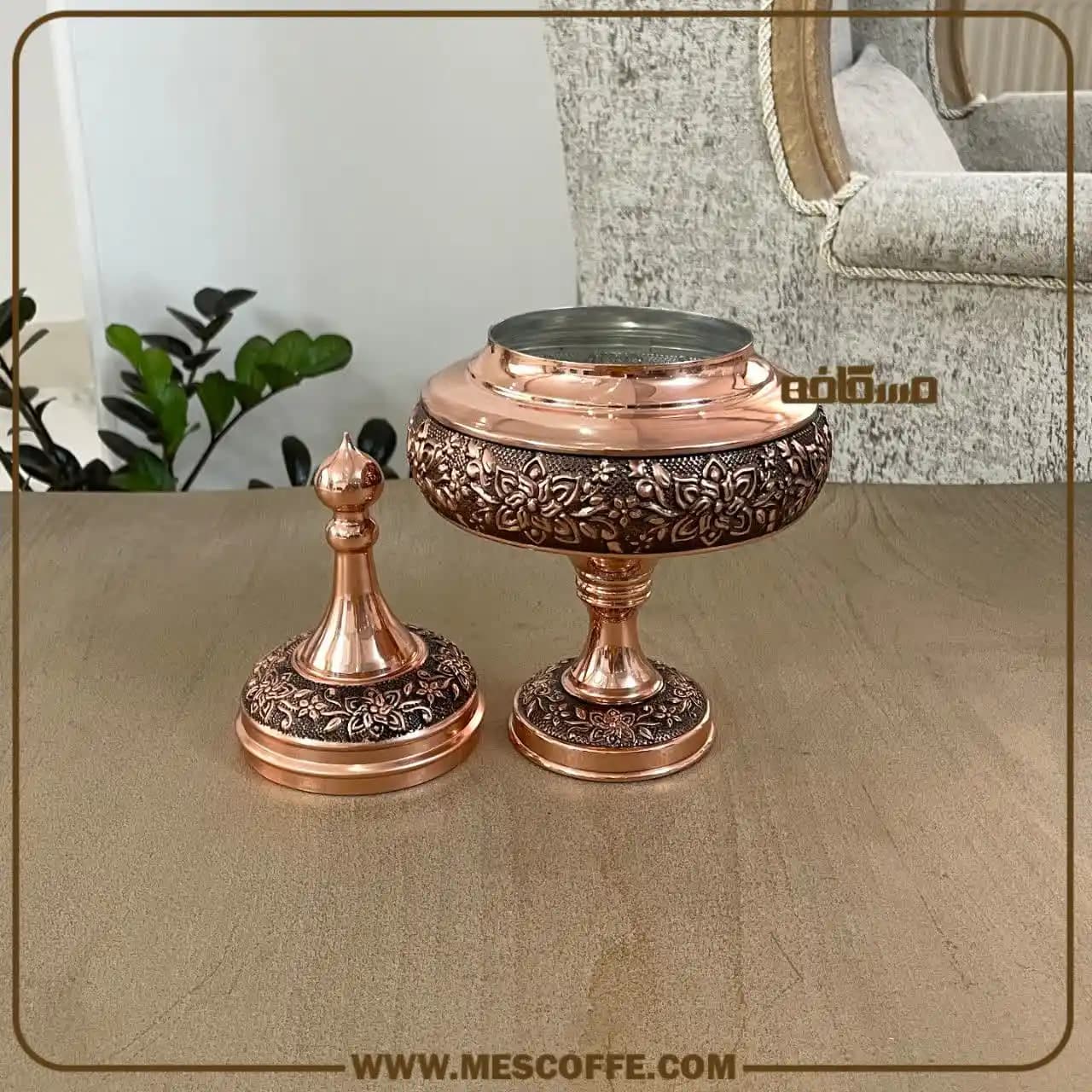 شکلات خوری مسی نانو زنجان(مدل سفینه ای/برند فضلی/کد2061) — تصویر ۳