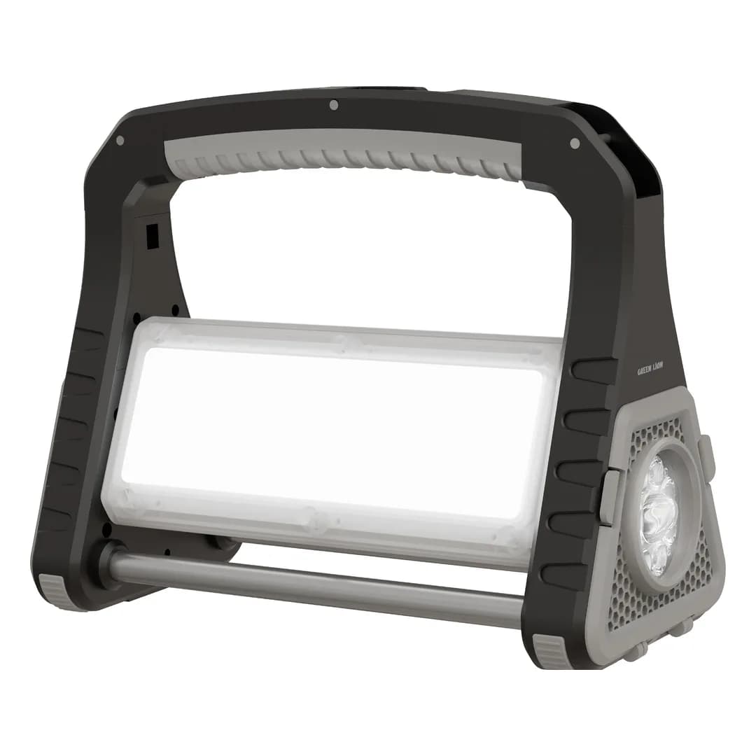 چراغ کار شارژی قابل حمل 1400 لومن Lumina گرین لاین(GNWL52MWLTBK)Green Lion Lumina Rechargeable Work Light – Black