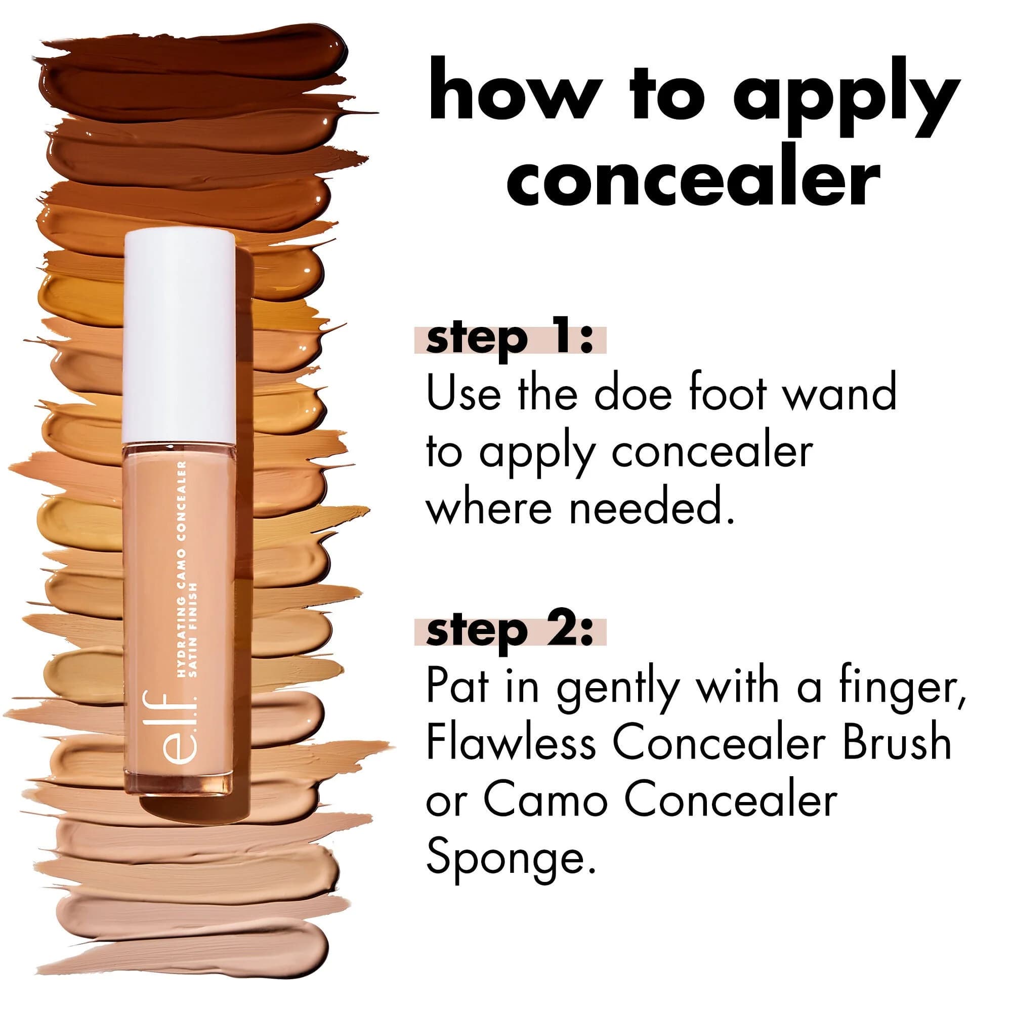کانسیلر آبرسان الف E.L.F Hydrating Camo Concealer — تصویر ۳