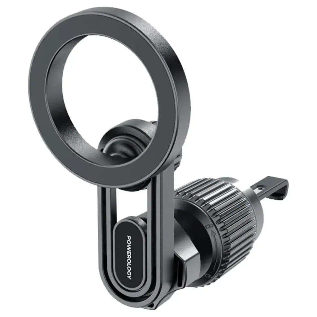 هولدر مگسیف دریچه کولر SnapMount پاورولوژی(PWS6M09)Powerology SnapMount MagSafe Car Holder – Black — تصویر ۶