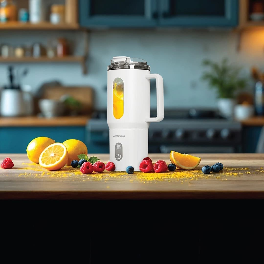 ماگ و مخلوط کن 500 میل گرین لاین(GNMGBL500WH)Green Lion Mug Blend Portable Juicer 500ML-White — تصویر ۲