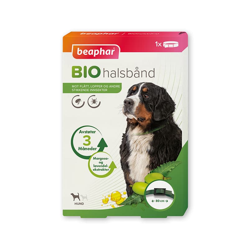 قلاده ضد کک و کنه سگ بیفار Beaphar Flea & Trick Collar For Dogs سایز 80 سانتی متر — تصویر ۲