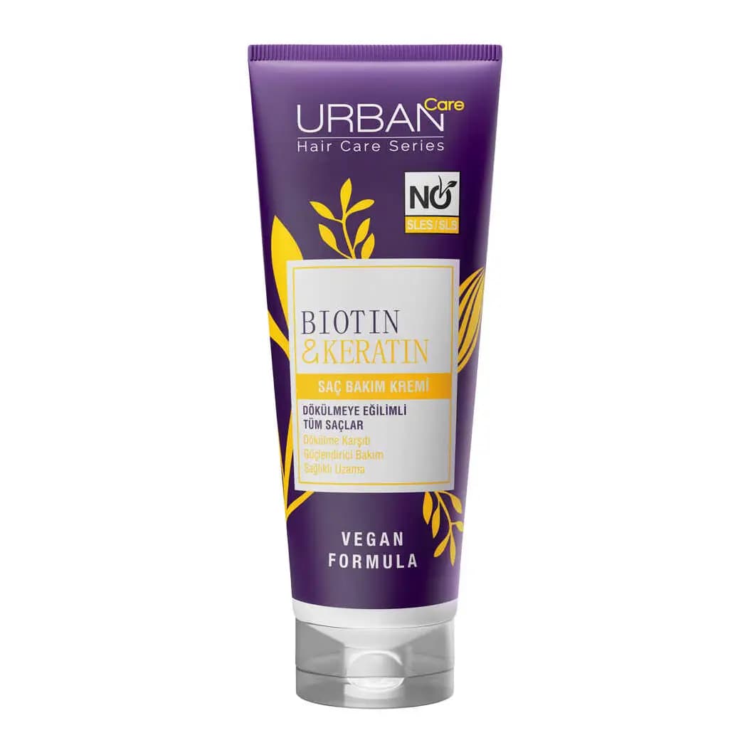 ماسک مو ضد ریزش اوربن کر اوربان Urban Care حاوی بیوتین و کراتین حجم 250 میل — تصویر ۲