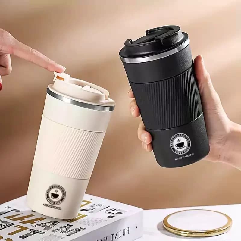 تراول ماگ قهوه خوری کمر سیلیکونی گنجایش 480 میل