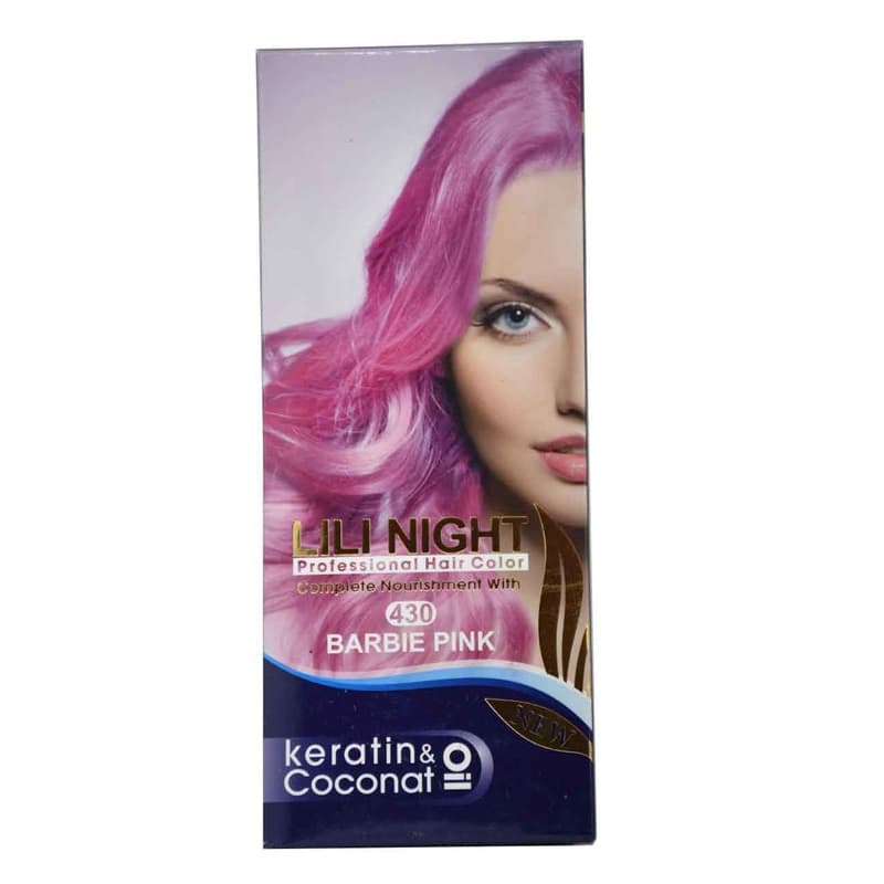 کیت رنگ مو لی لی نایت صورتی شماره 430 Pink LiLi Night