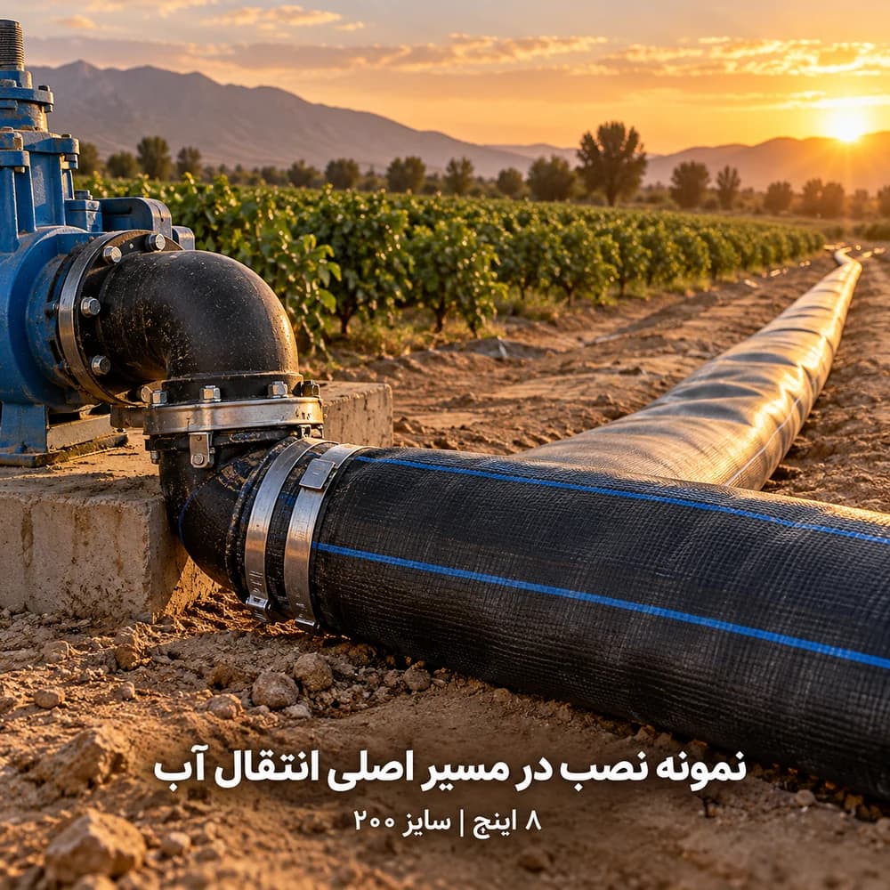 لوله نخدار ۸ اینچ آسایش آذربایجان ۵ لایه ۱۰۰ متری — تصویر ۹