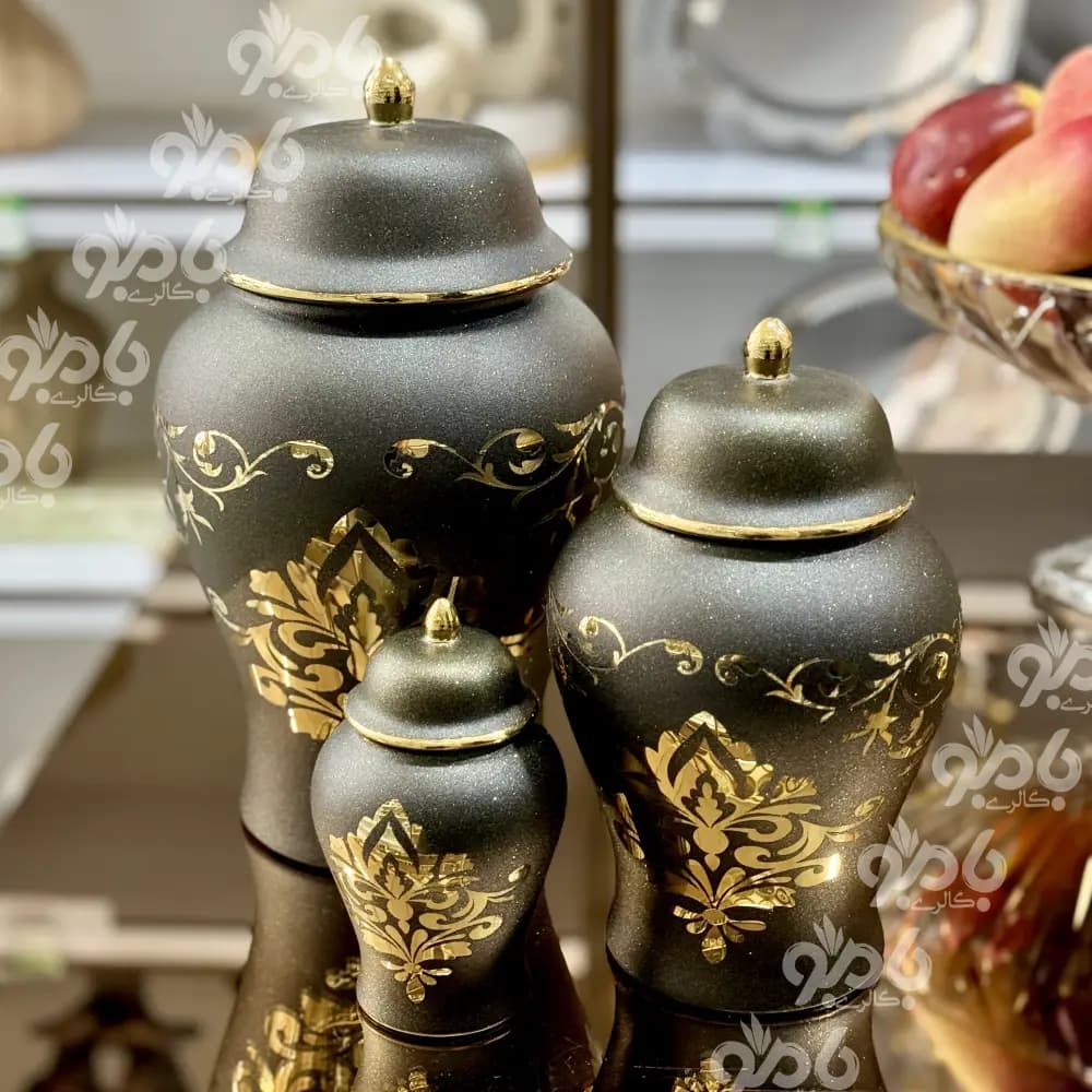 بانکه سرامیکی جینجرجار 3عددی مات — تصویر ۵