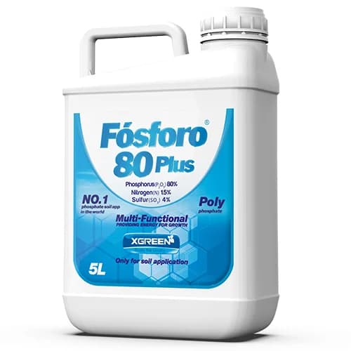 کود مایع فسفر 80 پلاس غنیشده با نیتروژن و گوگرد ۵ لیتری (Fosforo 80 Plus XGreen) — تصویر ۲
