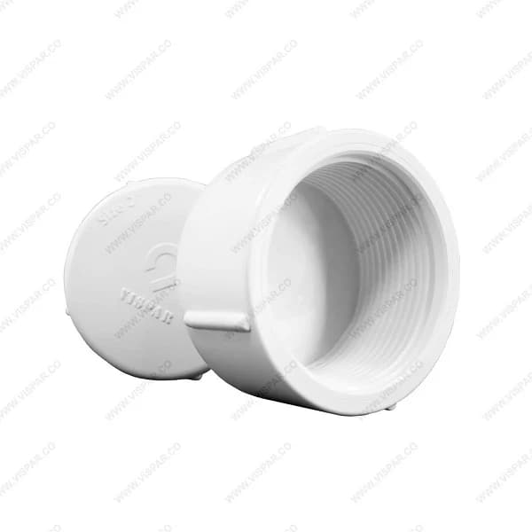 کپ رزوه ای u-pvc ویسپار سایز 1.1/2 اینچ (50 میلیمتر)