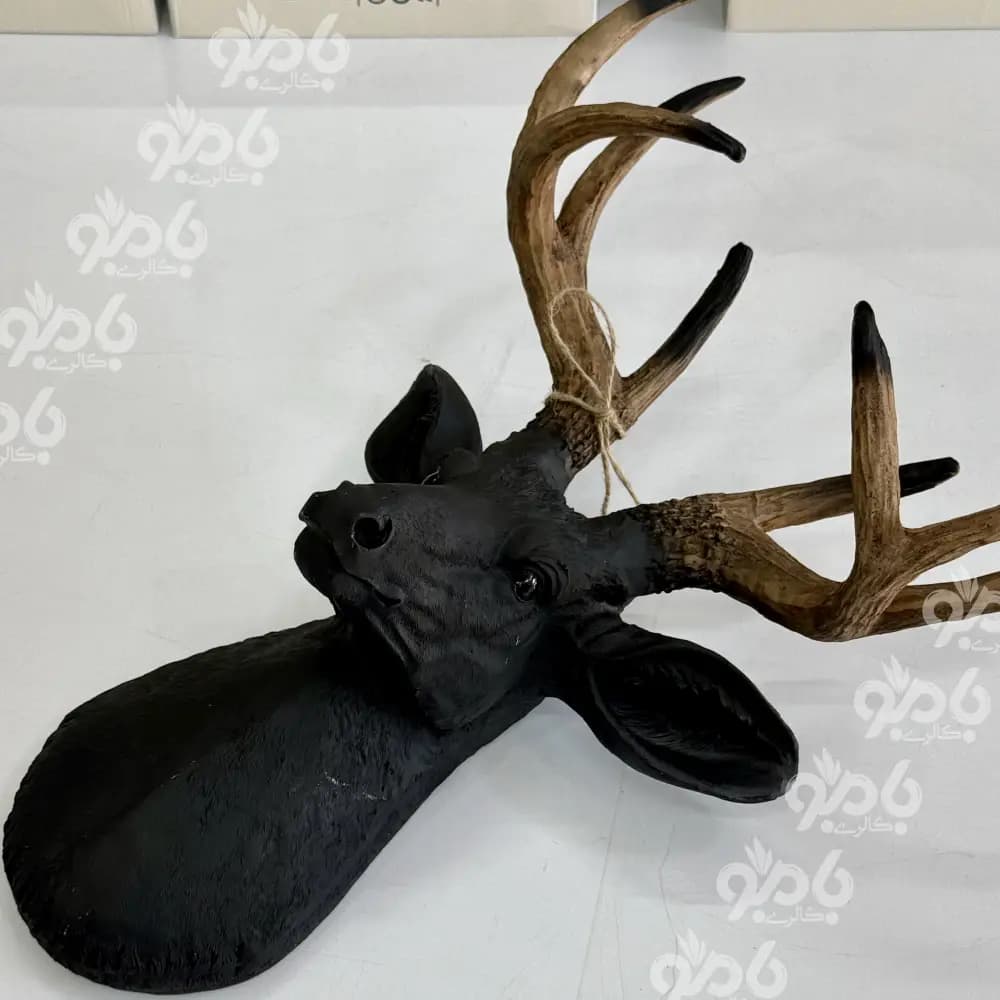 مجسمه رزین تکی کله گوزن کد200 — تصویر ۶