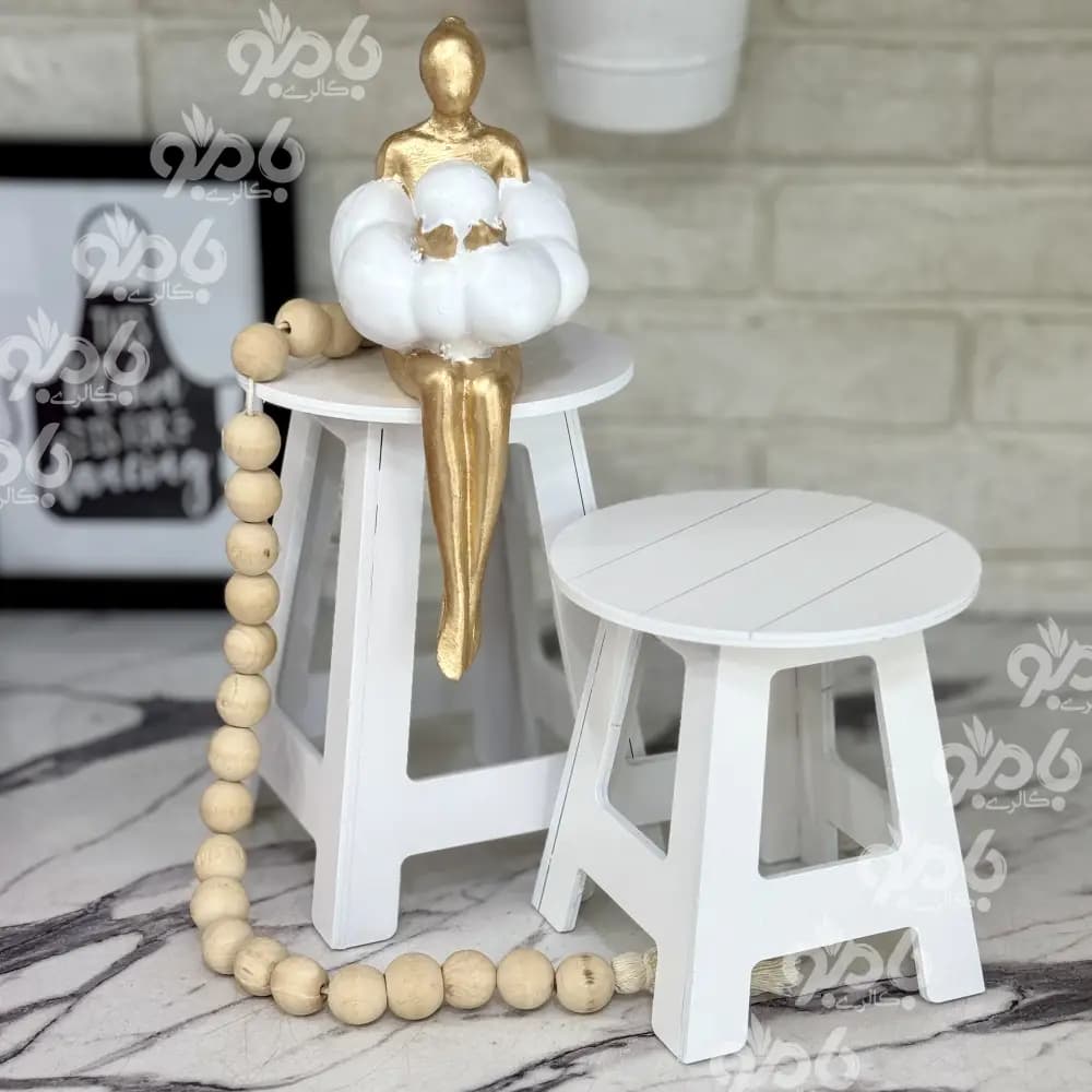 چهارپایه چوبی 2سایز کد229 — تصویر ۱۰