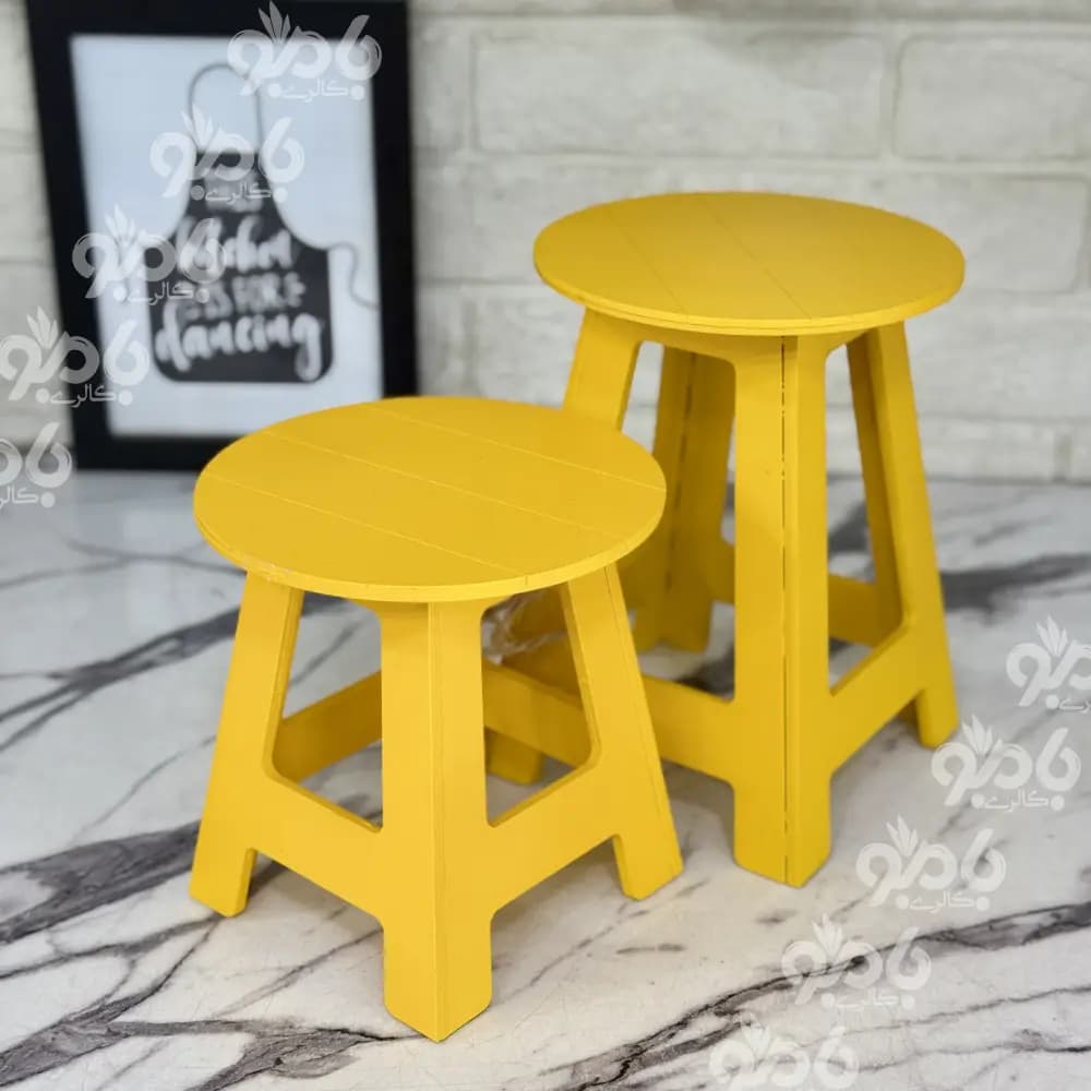 چهارپایه چوبی 2سایز کد229 — تصویر ۱۲