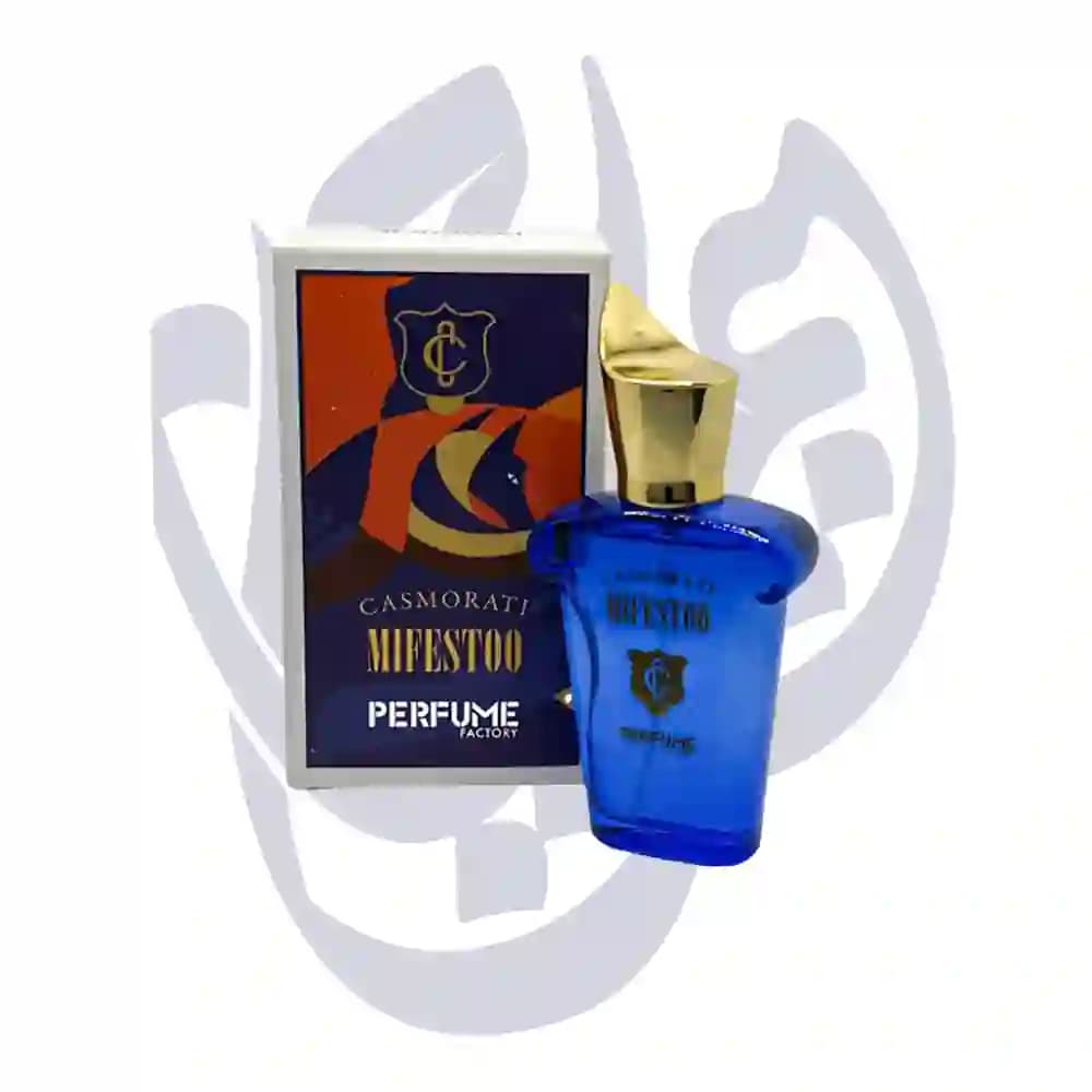 ادوپرفیوم مردانه پرفیوم فکتوری PERFUME FACTORY رایحه کازاموراتی میفستو 30 میل CASMORATI MIFESTOO