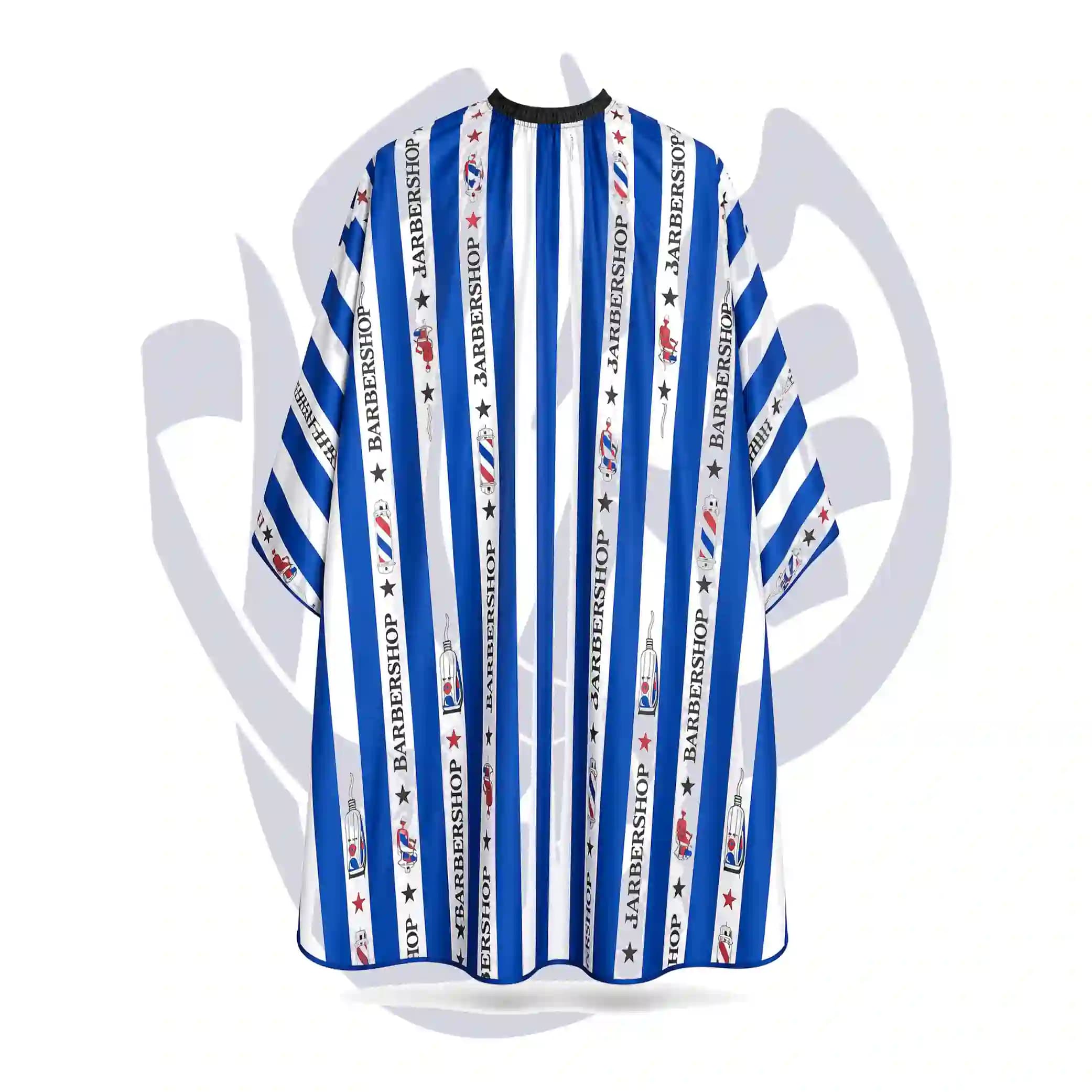 پیشبند یقه کش آرایشگاهی سایز 1.80 طرح BLUE & WHITE کد 112 — تصویر ۲