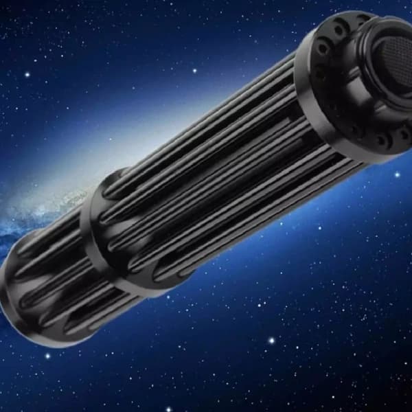 لیزر پوینتر حرارتی ۵۰۰۰۰ هزار شارژی نور ابی (خروجی usb به عنوان پاور) — تصویر ۲