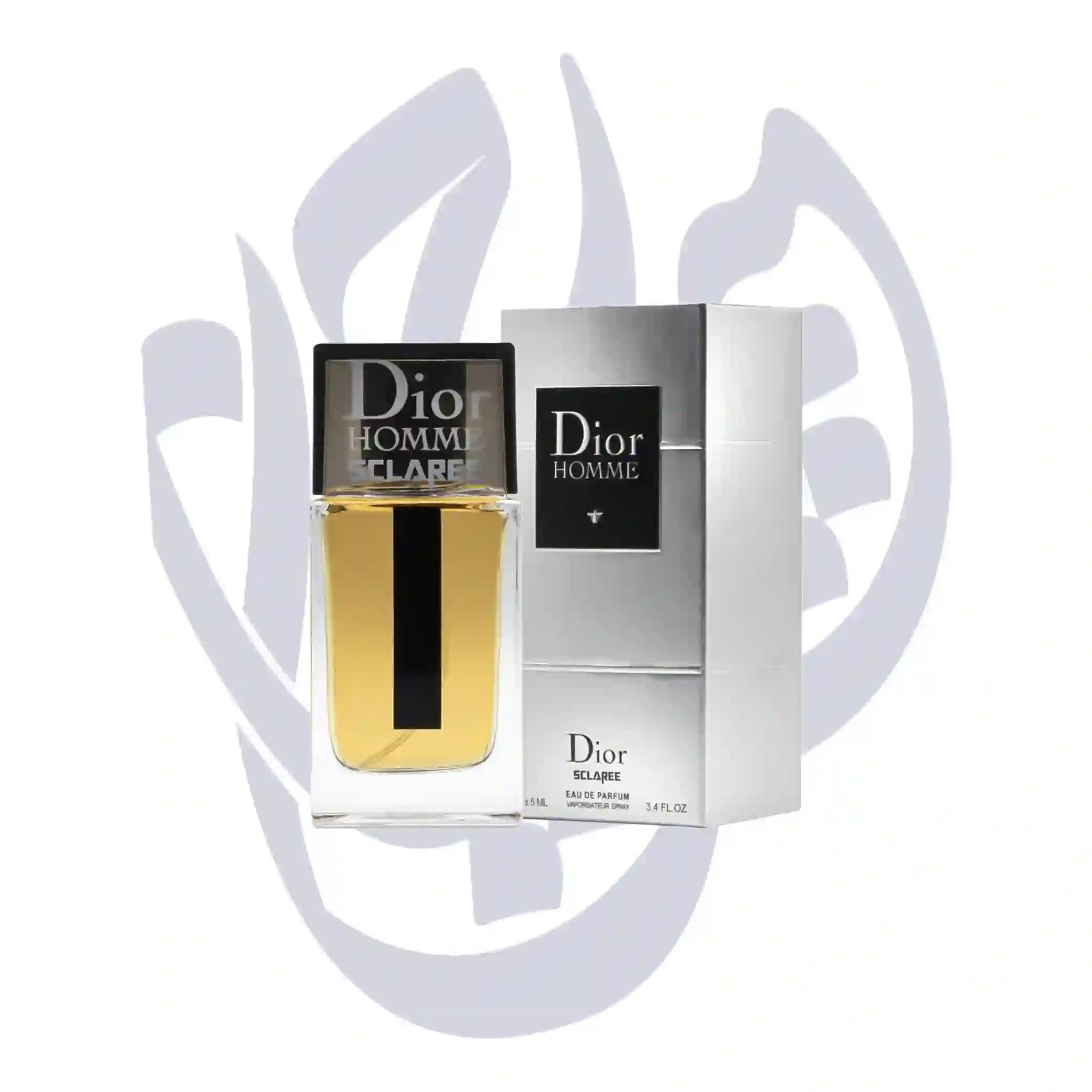 ادوپرفیوم مردانه اسکلاره Sclaree مدل دیور هوم اینتنس Dior Homme Intense حجم 100 میلی لیتر طرح مارک — تصویر ۳