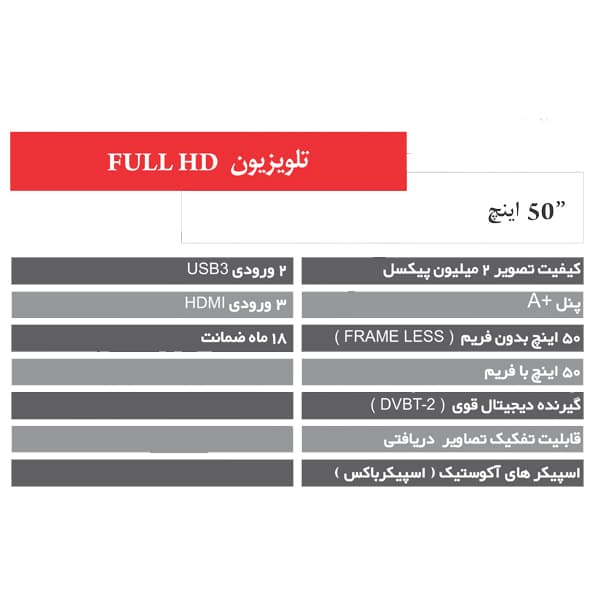 تلویزیون LED لایف مدل ۵۰ اینچ LI-50se445 — تصویر ۴