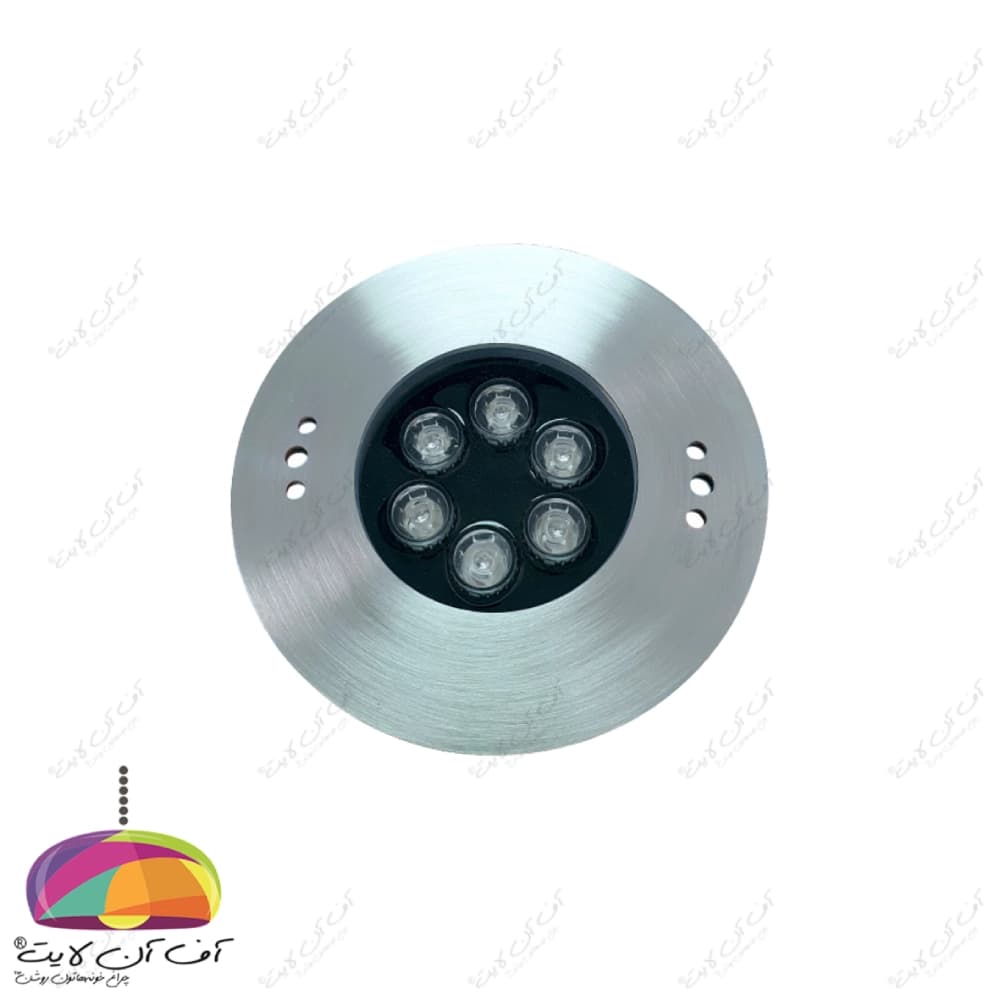 چراغ استخری توکار 12 وات بدنه استیل LEDMAN — تصویر ۸