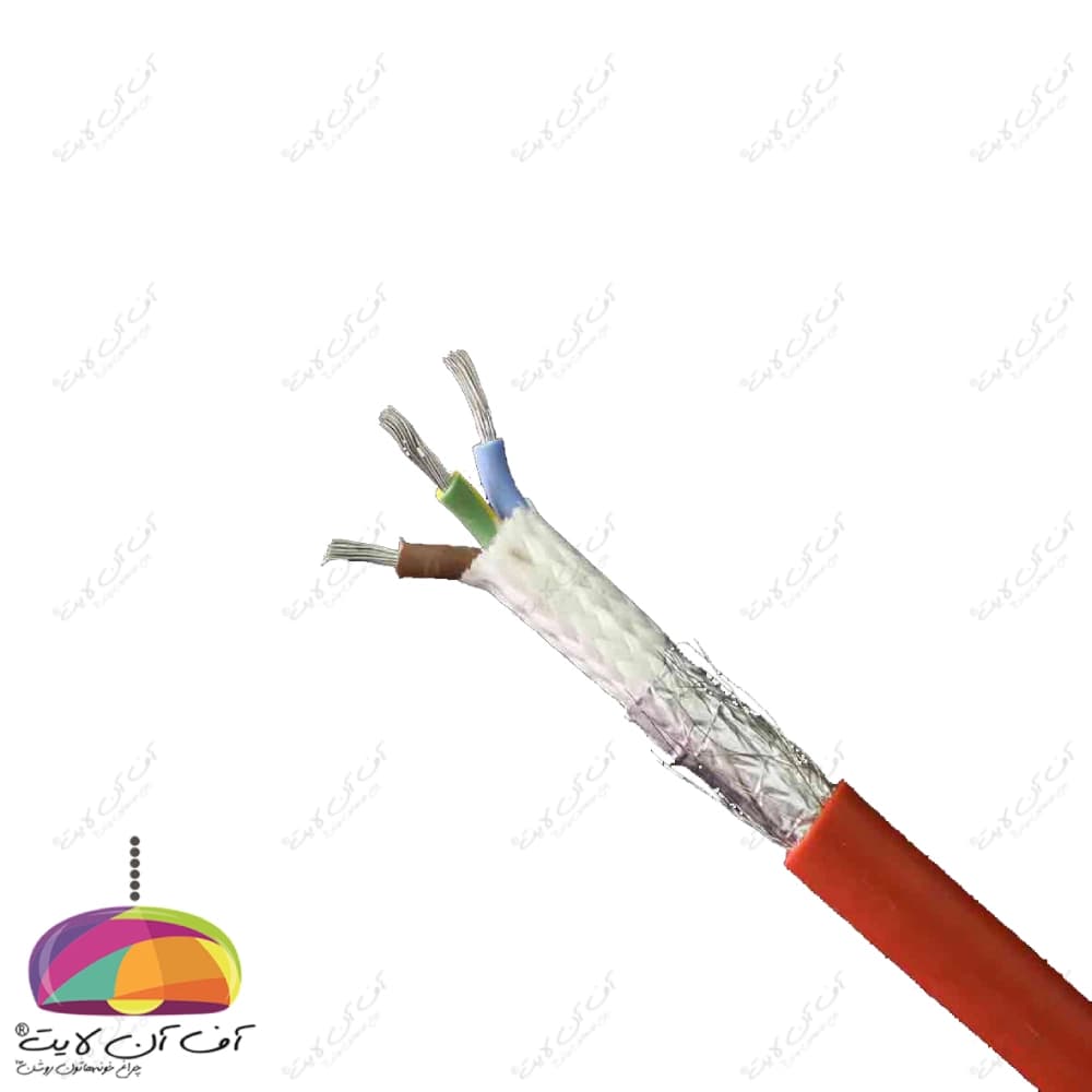 کابل 1.5×3 ضد حریق افشان شیلددار یاقوت — تصویر ۲