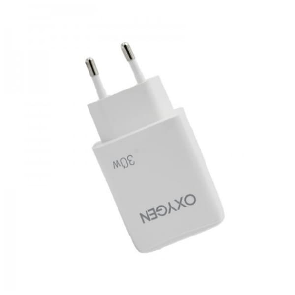 شارژر دیواری اکسیژن مدل OXYGEN CH-6 30W — تصویر ۲