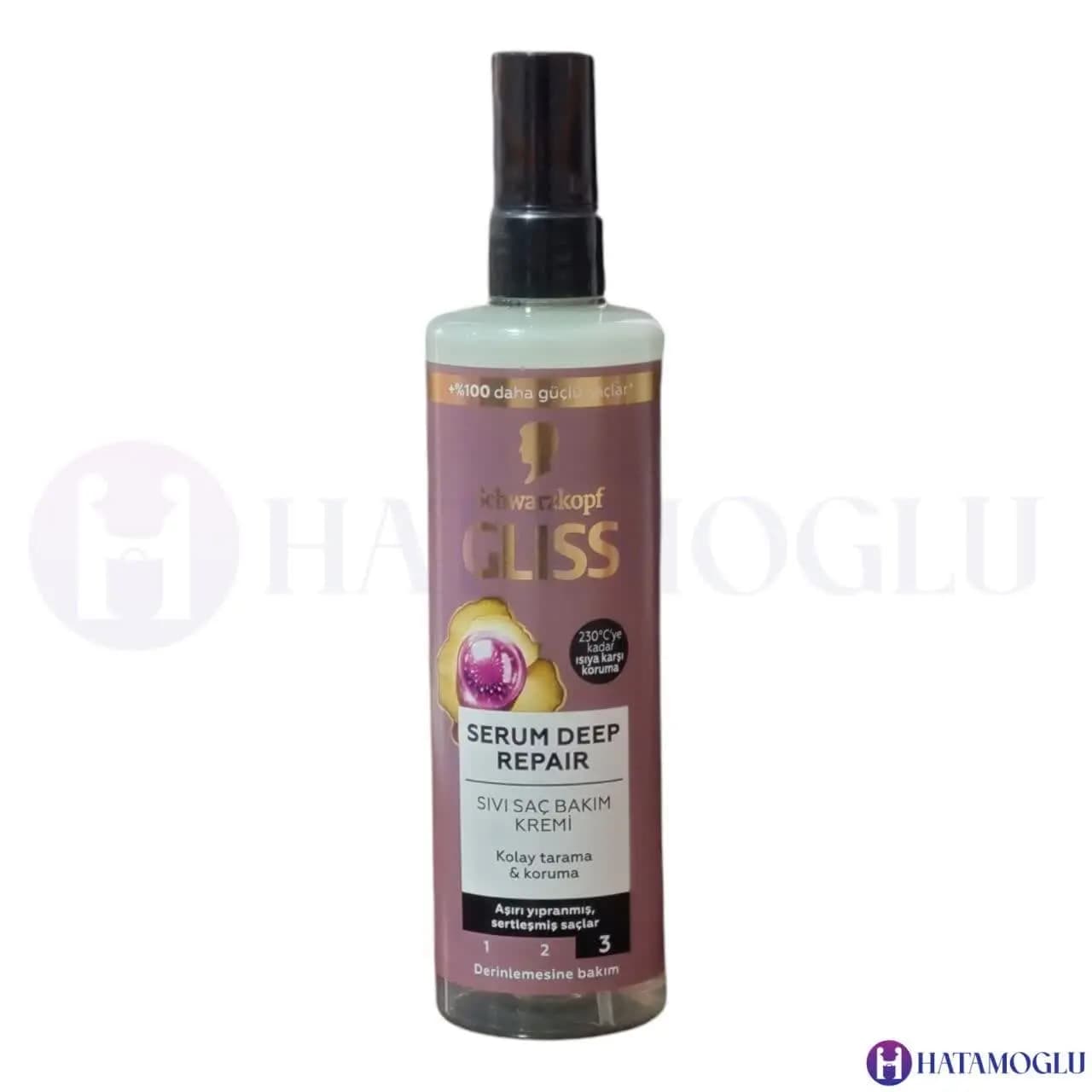 اسپری دو فاز گلیس ترمیم کننده مو مدل Serum Deep Repair حجم 200 میلی لیتر — تصویر ۲