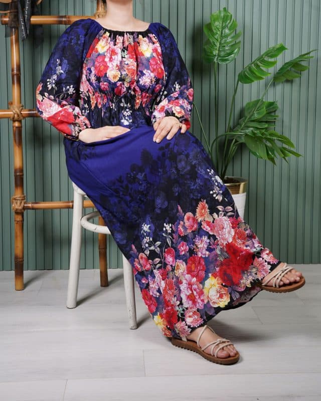 پیراهن بلند یاسمن A7599 — تصویر ۱۱