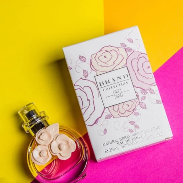 عطر مینی زنانه برند کالکشن کد 057 والنتینو والنتینا سه گل — تصویر ۳