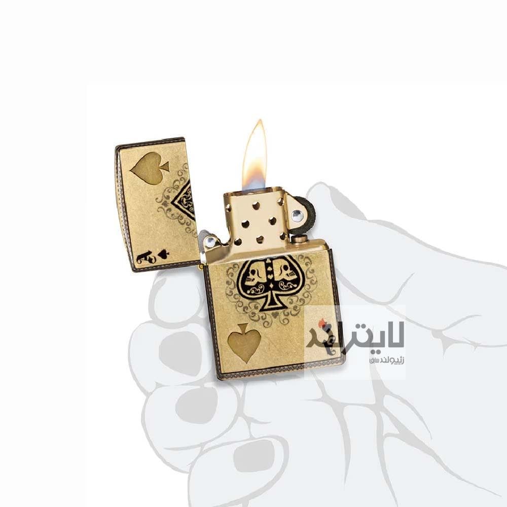 فندک زیپو مدل Ace of Skulls کد 46388 — تصویر ۱۱