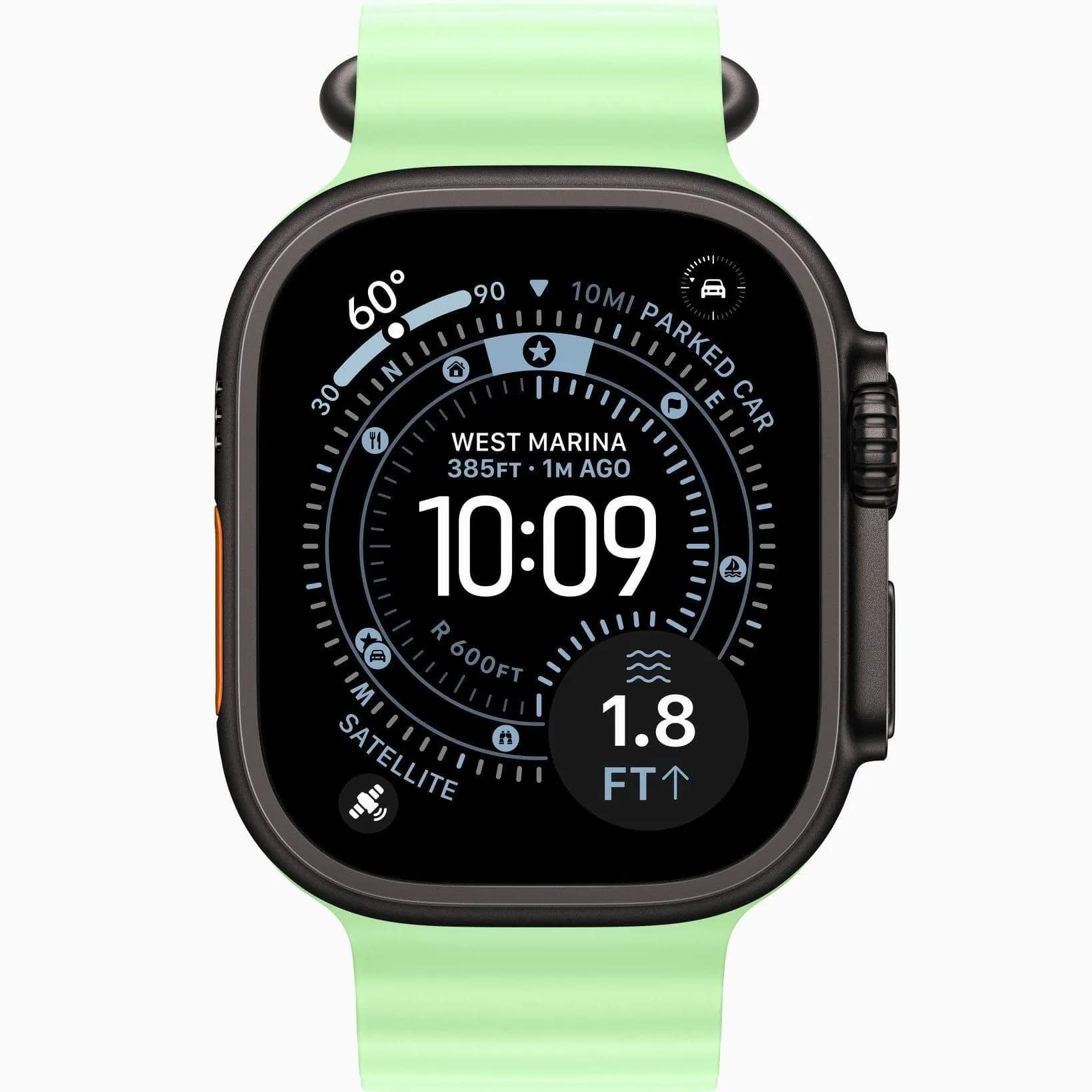 ساعت هوشمند اپل الترا 3 کیس مشکی 49 میلی متری بند اوشن | 2025 Apple Watch Ultra 3 49mm black titanium case ocean band — تصویر ۶