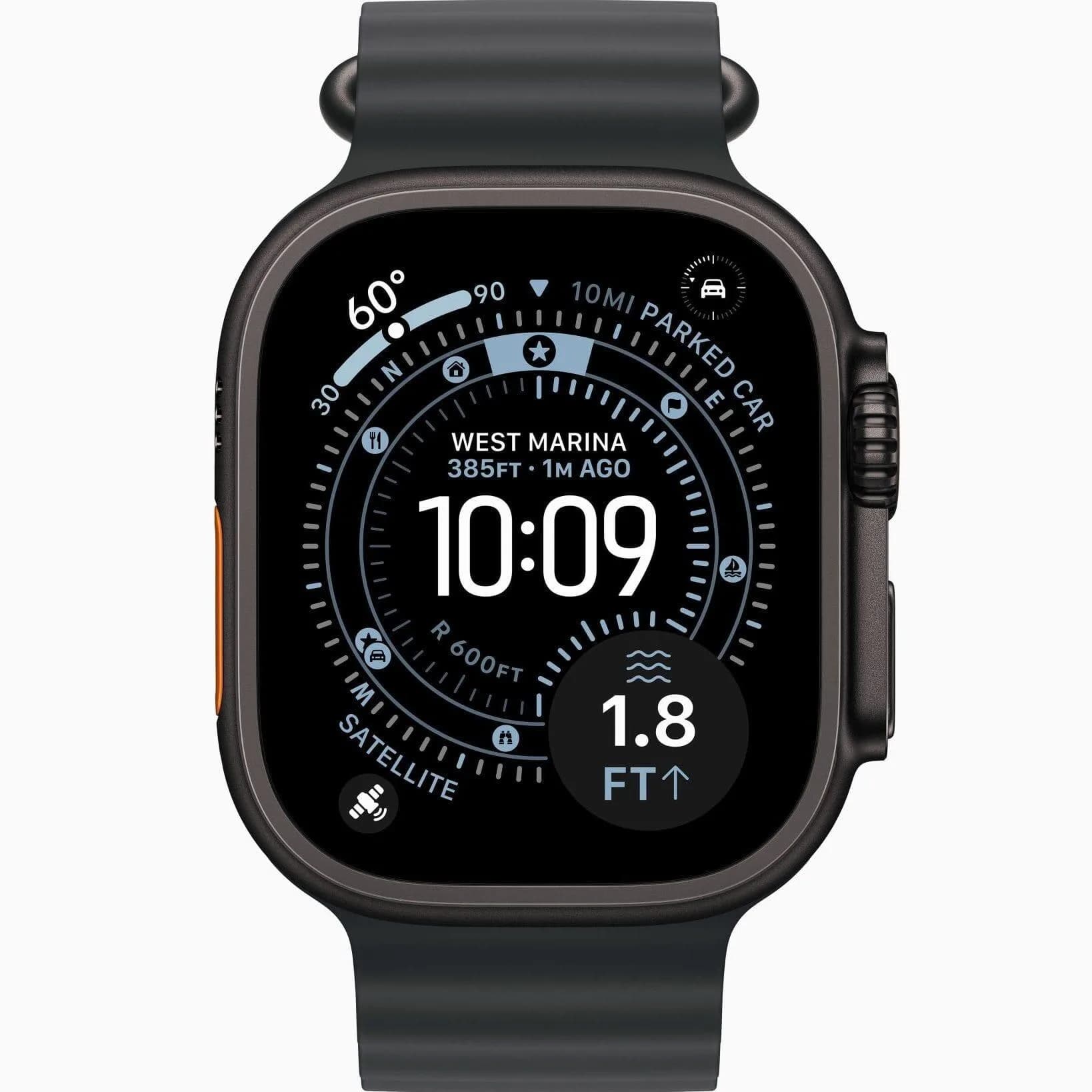 ساعت هوشمند اپل الترا 3 کیس مشکی 49 میلی متری بند اوشن | 2025 Apple Watch Ultra 3 49mm black titanium case ocean band — تصویر ۲